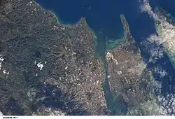 Satellite view of parts of Metro Cebu