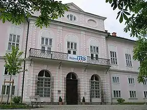 Cekinov Grad, a late-Baroque mansion in Tivoli City Park in Ljubljana