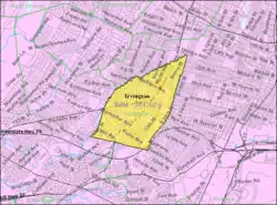 Census Bureau map of Irvington, New Jersey