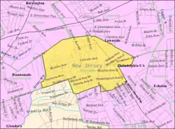 Census Bureau map of Magnolia, New Jersey