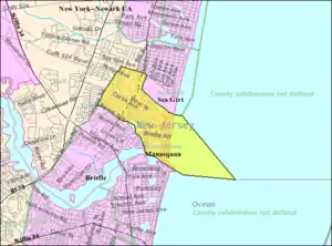 Census Bureau map of Manasquan, New Jersey