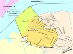 Census Bureau map of National Park, New Jersey