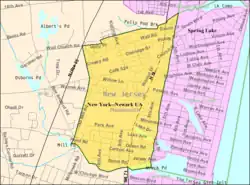 Census Bureau map of Spring Lake Heights, New Jersey