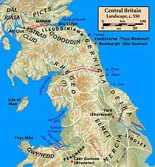 Image 32Possible position of Rheged (from History of Cumbria)