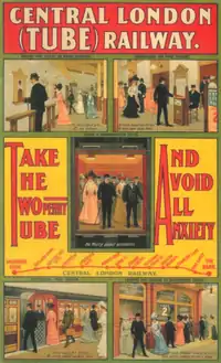 Image 39Central London Railway poster, published in 1905.