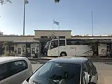 Exterior view of Patras railway station (May 2018)