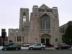 Little Rock Baptist Church (formerly Central Woodward Church), a historic building on the western boundary of the North End