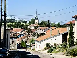 The church and surroundings in Xirocourt