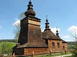 Wooden church in Skwirtne