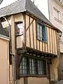 Medieval half-timbered house in Château-Gontier