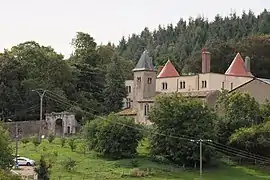 The chateau and church of Morey