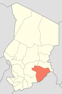 Zakouma is located in Chad