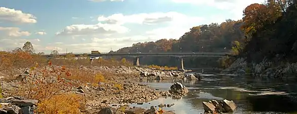 Chain Bridge from upstream, 2005