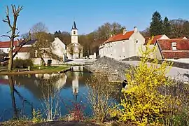 The village in springtime