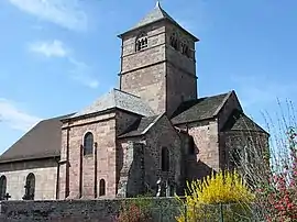 The church in Champ-le-Duc