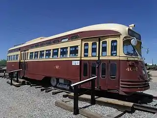 Toronto Transit Street Car built in 1950, rebuilt from car #4536 in 1986.