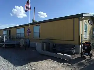 The Arizona Railway Museum building and gift shop. It was founded and incorporated in 1983 as a non-profit, educational and historical organization.