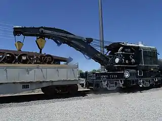 Railroad Steam Wrecking Crane and Tool CarNRHP Reference  #07001301