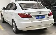 The rear view of the Changan Eado.