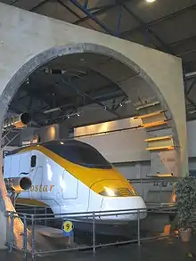 Image 65Credit: XtrememachineukThe Channel Tunnel is a 31 mile long rail tunnel beneath the English Channel connecting England to  France. More about the Channel Tunnel... (from Portal:Kent/Selected pictures)