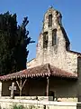 The porch and steeple of Saint-Blaise Chapel