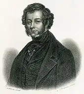 Stipple engraving by Samuel Freeman after Hervieu of Charles Elmé Francatelli, probably in 1846, serving as the Frontispiece to Francatelli's The Modern Cook