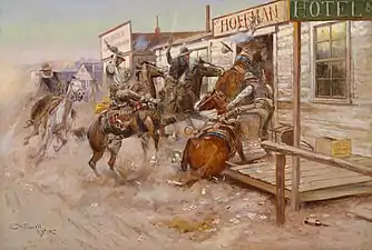 Charles M. Russell (1864–1926), In Without Knocking, 1909