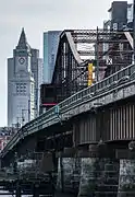 View towards downtown Boston and the Custom House Tower