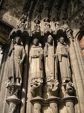 South portal of Chartres Cathedral (c. 1215–20).