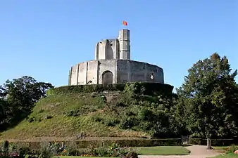 A 12th-century motte-and-bailey castle: Château de Gisors in Eure, France