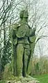 Statue of a Troubadour at the Chateau