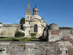 Side-view of the chapel