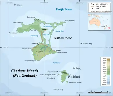 Moriori genocide is located in Chatham Islands