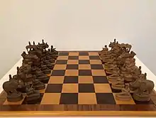 Antique Indian chess set