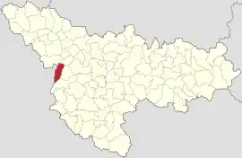 Location in Timiș County