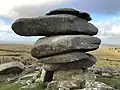 Cheesewring stones above Sharptor