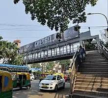 Chengiz film banner in Ultadanga skywalks