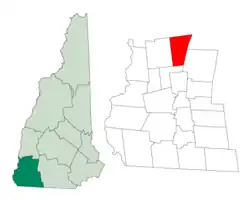 Location in Cheshire County, New Hampshire