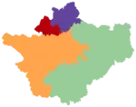 Cheshire showing four unitary authorities