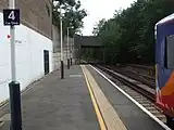 Looking towards the abandoned extension to Leatherhead