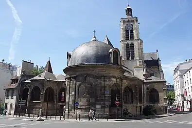 The chevet and the bell tower