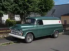 1957 Chevrolet 3800 Panel truck in Europe