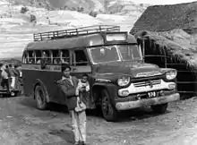 Image 80A Chevrolet bus of Nepal Transport Service in 1961. (from Intercity bus service)