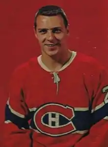 Gilles Tremblay in Montreal Canadiens uniform