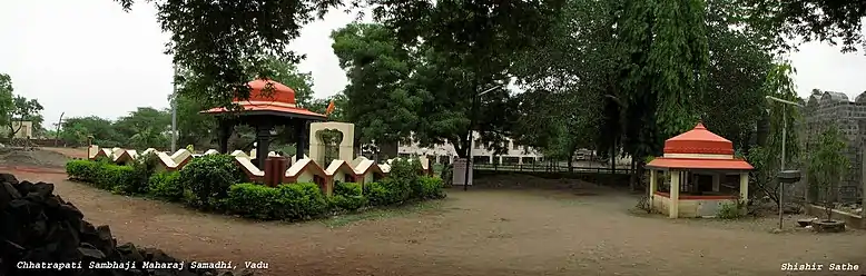 Sambhaji's and Kavi Kalash's Samadhi(Mausoleum) at Vadhu