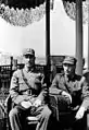 Chiang Wei-kuo (right), with father Chiang Kai-shek (left), 1941