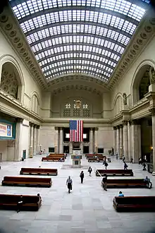 Arches in Great Hall, Chicago Union Station, Chicago, Illinois (2010)