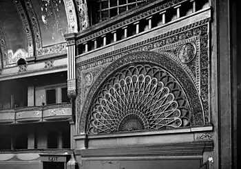 Interior detail of the Auditorium Theatre