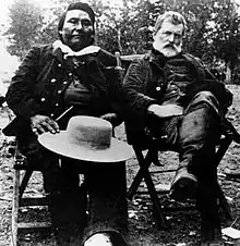 Image 5Chief Joseph and Col. John Gibbon met again on the Big Hole Battlefield site in 1889. (from Montana)