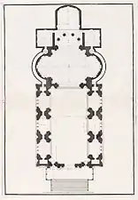 Plan of the church (1783)